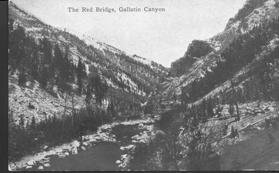 The Red Bridge, Gallatin Canyon