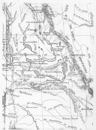 Mission Map - Father Pierre Jean DeSmet