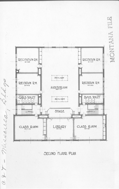 Grade School Building for Missoula, Montana