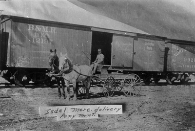 Isdell Merc. Delivery, Pony, Mont.