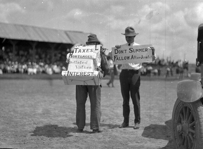 Sidney, Montana - Rodeo & Fair - farmer's protest