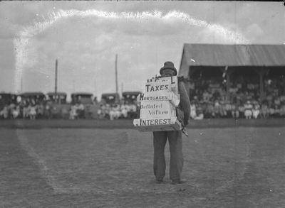 Sidney, Montana - Rodeo & Fair - farmer's protest