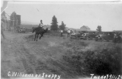 C. Williams on Snappy - Two Dot, Montana