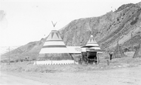 Concrete Tipi service station - upper Yellowstone Valley
