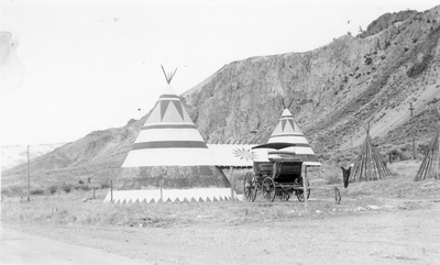 Concrete Tipi service station - upper Yellowstone Valley