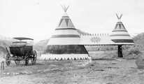 Concrete Tipi service station - upper Yellowstone Valley