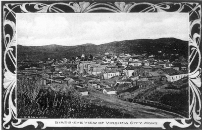 Bird's Eye View of Virginia City, Montana