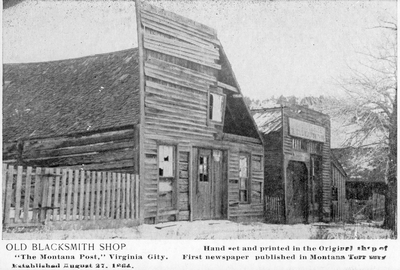 Old Blacksmith Shop, Virginia City, Montana