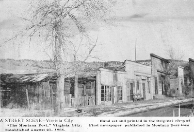 A street scene, Virginia City