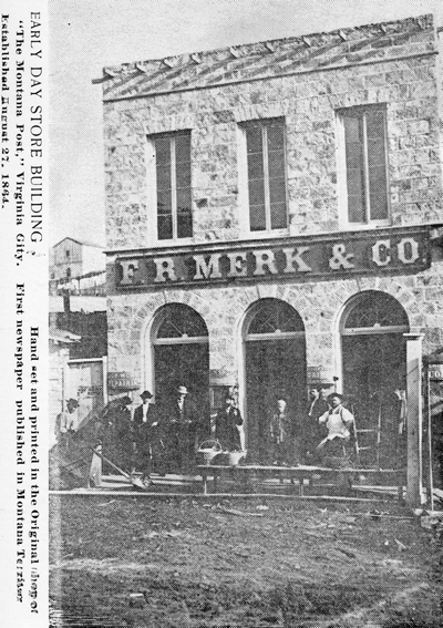 Early Day Store Building, Virginia City, Montana