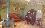 Reception Room & Parlor in the Nevada City Hotel