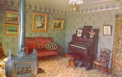 Reception Room & Parlor in the Nevada City Hotel