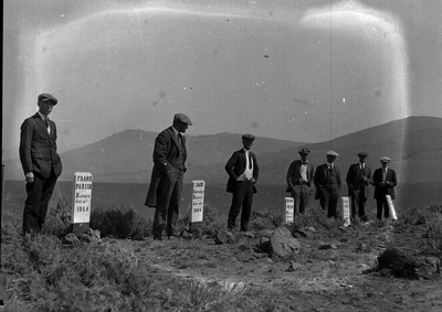 Viewing road agents graves, Virginia City, Montana
