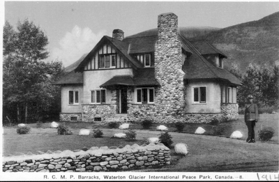R.C.M.P. Barracks, Waterton Glacier Intl. Peace Park, Canada