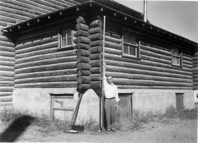 Wilsall High School - shower room addition - 1948,Wilsall, Montana