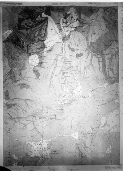 Yellowstone National Park - areal geology map