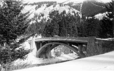 Gallatin Canyon - bridge over Squaw Creek, dedicated 1935