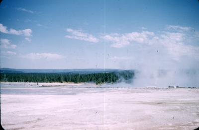 Yellowstone National Park - geyser basin area