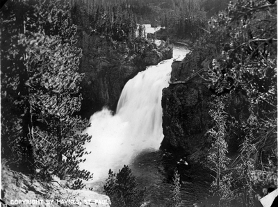 Upper Fall of the Yellowstone, 109 Ft. - Yellowstone National Park