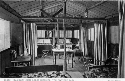 Mammoth Camp Lodge Interior, Yellowstone Park