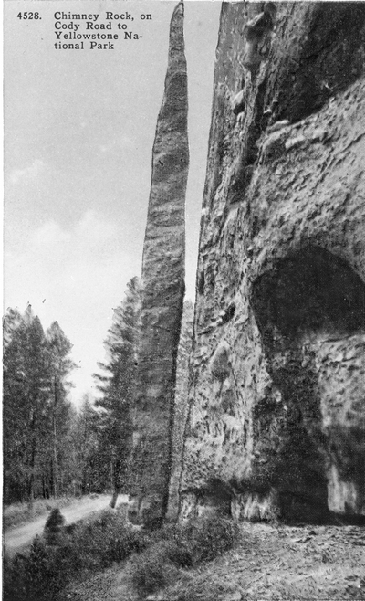 Chimney Rock -Cody road to Yellowstone National Park