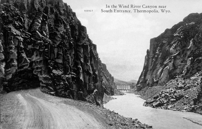 In the Wind River Canyon near South Entrance, Thermopolis, Wyo.