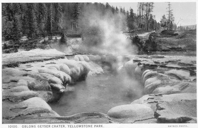 Oblong Geyser Crater, Yellowstone Park