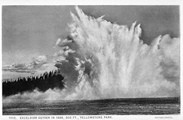 Excelsior Geyser in 1888, 300 ft., Yellowstone Park