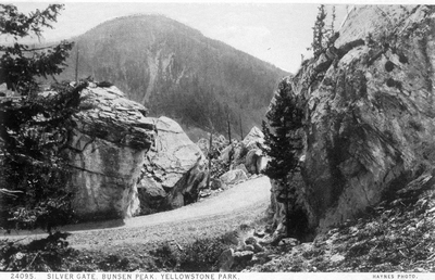 Silver Gate, Bunsen Peak, Yellowstone Park