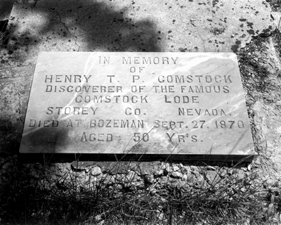 Gravestone of Henry T.P. Comstock