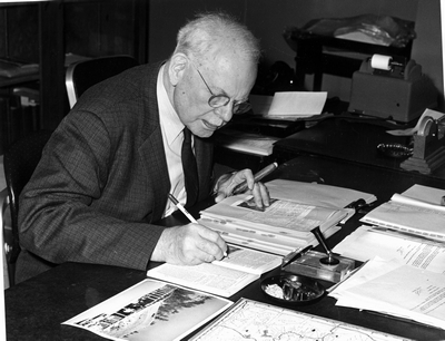 Jack E. Haynes at work