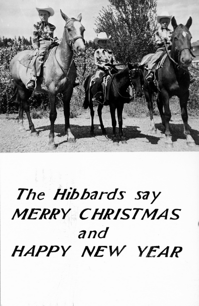Henry H. Hibbard, Christmas Photo Postcard