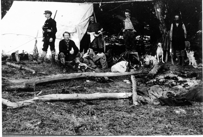 Andrew Levinski's hunting camp in Gallatin Canyon