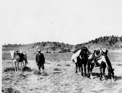 Parker at the end of a 3 day field trip around Powderville (Dr.R. R. Parker)