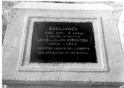 Sacajawea gravestone marker