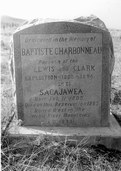 Gravestone of Baptiste Charbonneau, son of Sacajawea