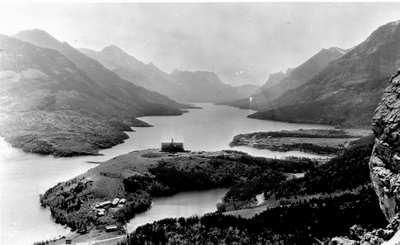 Waterton Lake from Mt. Crandall, Waterton Lakes National Park, Canada