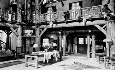 Lobby, Lake McDonald Hotel, Glacier National Park, Montana