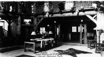 Lobby, Lake McDonald Hotel, Glacier National Park