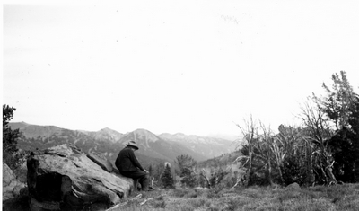 At timberline up Boulder, 58 miles south of Big Timber