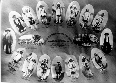 Grand Council Northwest Indians to record the sign language, Browning, Montana, Sept 5 and 6, 1930