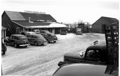 Bozeman Livestock Com. Co. - cars fill the parking lot