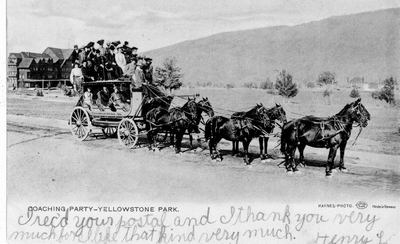 Coaching Party - Yellowstone Park