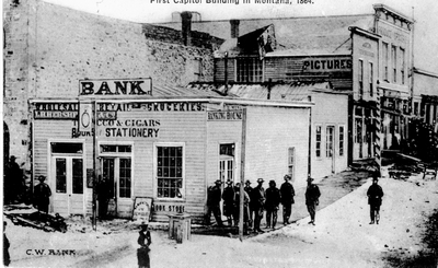 First Capitol Building in Montana, 1864