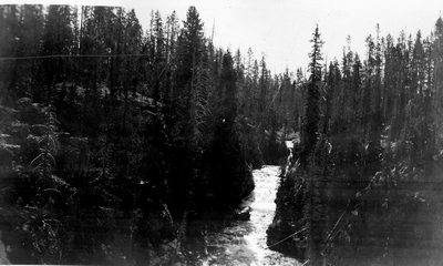 River gorge with rapids