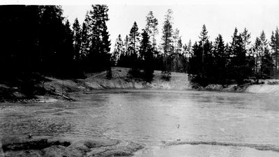 River bank in Yellowstone National Park