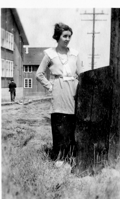 Barracks softball player - Lola Bain, Joliet, Mont.
