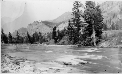 Gallatin River down from Eddy