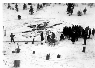 Airplane crash in Bridger Canyon