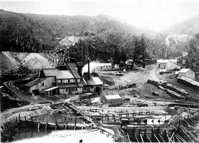 Mining camp near Lewistown